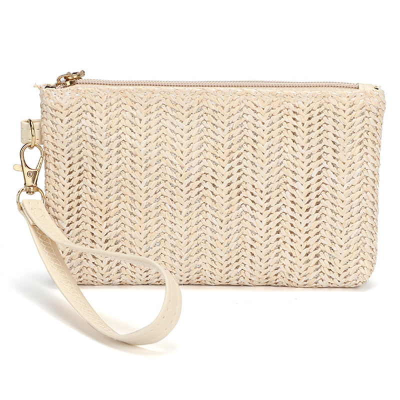 PE PP Woven Texture Clutch Wrist Carrying Bag Cell Phone Pouch Handmade Bag Purse Wristlet Wallet PE PP Woven Texture Clutch Wrist Carrying Bag Cell Phone Pouch Handmade Bag Purse Wristlet Wallet